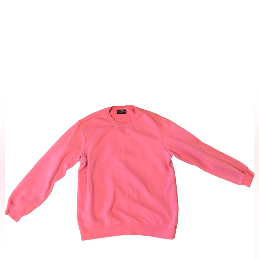H&M Hot Pink Crew Neck Size Large